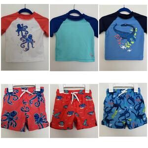 Place Sports Swim Suit Rash Guards Bundle, Includes 3 Sets